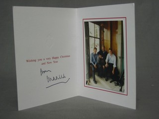 A 2000 Prince of Wales Christmas card signed Charles