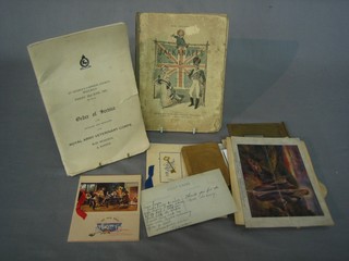 1 vol. "Jackanapes" and a collection of various ephemera, postcards etc