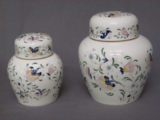 2 Coalport ginger jars and covers