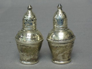 A pair of Sterling silver pepperettes 3"