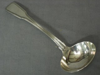 A George IV silver fiddle and thread pattern ladle, London 1829 3 ozs
