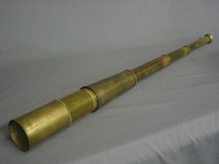 A Military Issue 3 drawer brass telescope by Stanley & Co.