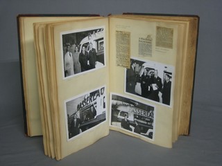 A 1950's scrap book relating to wine tasting