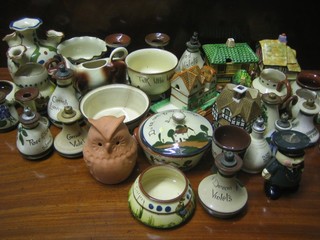 A small collection of Cornish Mottoware etc