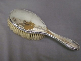 A silver backed hairbrush, Birmingham 1926