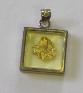 A gold pendant