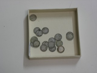 18 various silver thruppences
