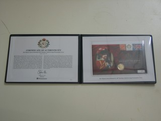 A 2003 Queens 80th birthday presentation sovereign first day cover