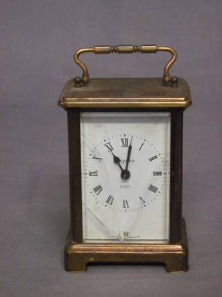 A 20th Century 8 day carriage clock