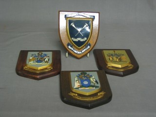 4 various wall plaques - Aquamo, The Institute of Chartered Valuers & Auctioneers etc