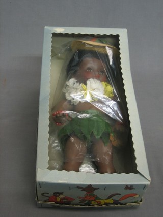 A Bella black doll, boxed