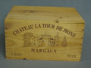 5 bottles of 1990 Chateau La Tour De Mons Margaux