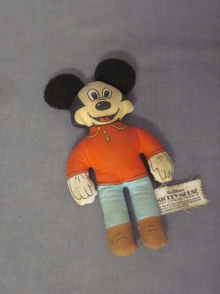 A 1976 Walt Disney Mickey Mouse cloth figure 5"