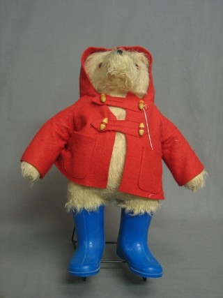 A Paddington bear figure with blue Wellington boots (no label or hat)