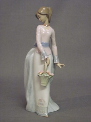 A 1993 Lladro figure - Basket of Flowers (boxed)