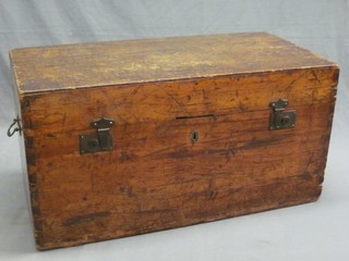 A camphor coffer with hinged lid 37"