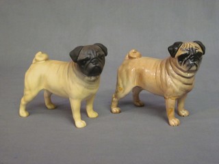 A Beswick matt finished figure of Champion Cutmil Cupie together with a gloss finished figure (f and r) 3 1/2"