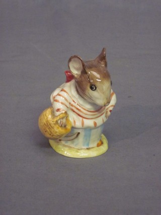 A Beswick Beatrix Potter figure - Mrs Tittle Mouse, the base with gold mark 1948