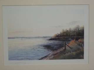 Roy Fogg, limited edition coloured print "Coming Tide" 8" x 11"
