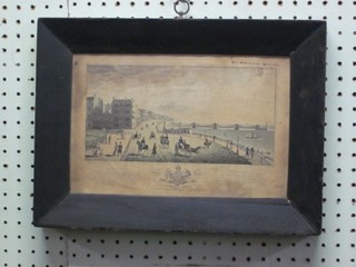 An 18th/19th Century coloured print "The Chain Pier Brighton" 4 1/2" x 9 1/2"
