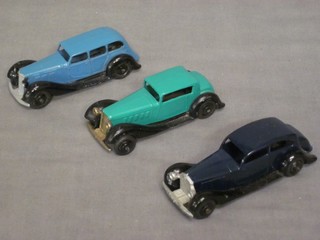 A Dinky Meccano model car and 2 others