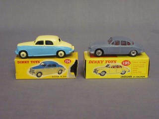 A  Dinky Jaguar Saloon car no. 195 boxed and  a Dinky Rover 75 no. 156 boxed