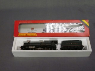 A Hornby OO gauge GWR locomotive and a tender Kneller Hall, boxed