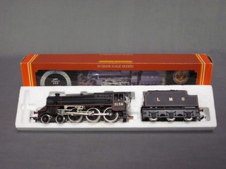 A Hornby O gauge model locomotive LMS Class Five and tender