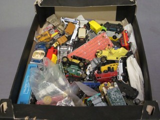 A quantity of various toy cars