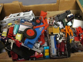 A collection of Corgi, Matchbox and other toy cars (play worn)