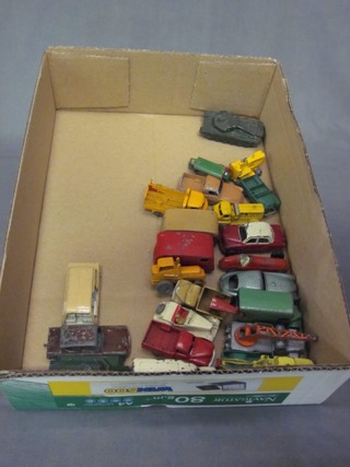 A collection of Lesney model cars