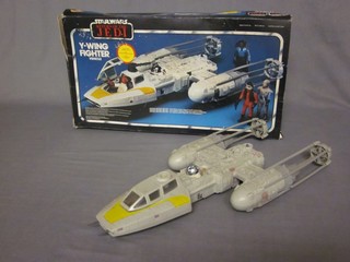 A Return of The Jedi Y-wing fighter boxed