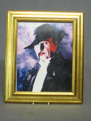 A coloured photograph of Michael Crawford as the Phantom of the Opera 9" x 7 1/2"
