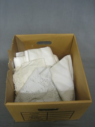 A collection of various items of linen
