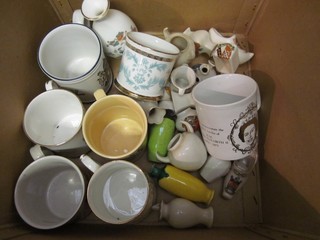 A collection of Coronation cups and crested china