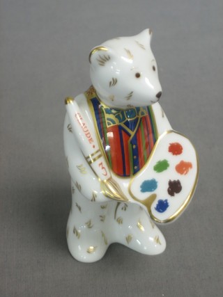 A 2000 Royal Crown Derby figure of an Artist Bear 3"