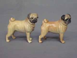 A Beswick matt finished figure of Champion Cutmil Cupie together with a gloss finished figure (f and r) 3 1/2"
