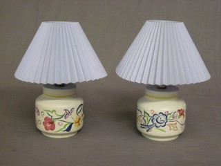 A pair of Poole Pottery table lamp bases