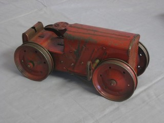 A Triang tin plate clock work tractor no.2