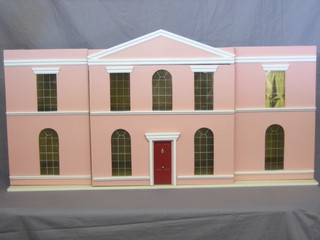 A dolls house in the form of a Georgian house 47"
