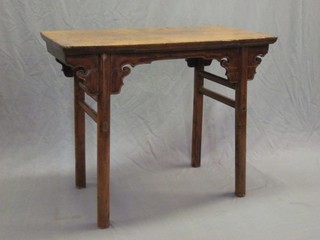 An Eastern polished hardwood altar table 38"