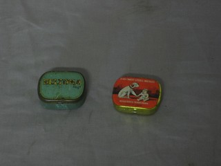 A gramophone needle tin marked 200 finest steel needles, Made in Japan and 1 other marked Beltona