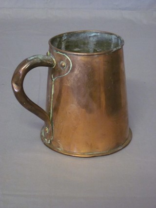 A 19th Century copper tankard 6"
