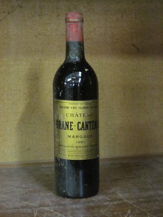 5 bottles of 1981 Grand Cru Classe Chateau Brane-Cantenac