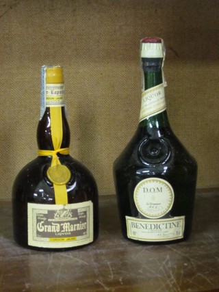 4 bottles of Benedictine and 3 bottles of Grande Marnier Liqueur