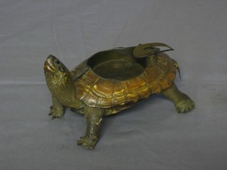 A 1930's ashtray in the form of a turtle 5"
