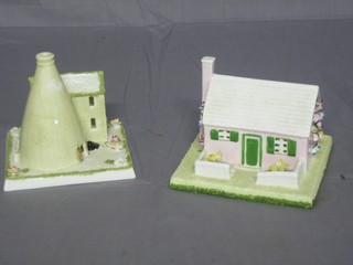 A Coalport model of The Bermuda Cottage 5" and a Coalport model of Bottle Oven 4"