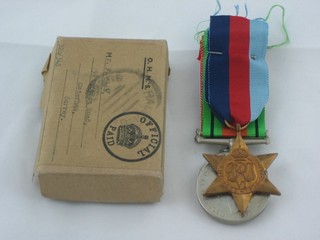 A group of 3 medals attributable to F Best comprising 1939-45 Star, British War medal and Victory medal