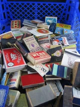A collection of vintage match boxes