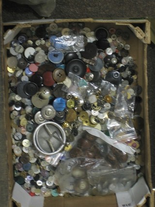 A collection of various old buttons